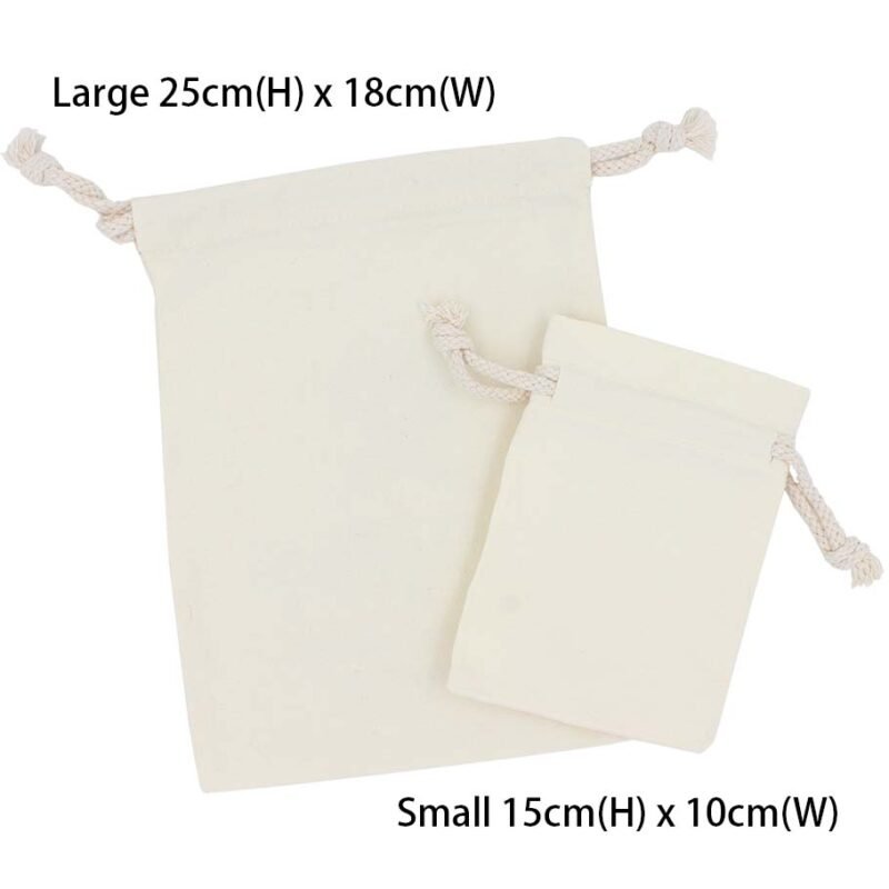 Cotton drawstring pouch cb317 size
